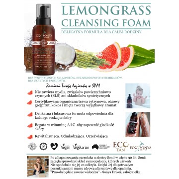 Lemongrass Cleansing Foam - pianka oczyszczająca